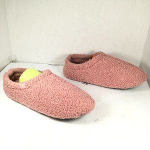 HomeTop Women Shaggy Slippers Pink Size 9-10